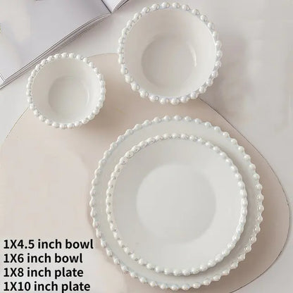 Ceramic Tableware Set Nordic Creative Pearls